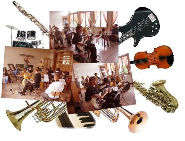 Le Petit Orchestre : jeunes musiciens en r�p�tition � Omey